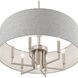 Dakota 7 Light 24 inch Brushed Nickel Pendant Chandelier Ceiling Light