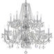 Traditional Crystal 16 Light 37 inch Polished Chrome Chandelier Ceiling Light in Clear Swarovski Strass