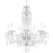 Sterling 7 Light Silver Chandelier Ceiling Light in Spectra, Polished Silver
