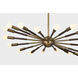 Obie 18 Light 36.25 inch Patina Brass/Bronze Chandelier Ceiling Light
