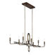 Yorkville 8 Light 42 inch Aged Darkwood/Silver Patina Island Light Ceiling Light