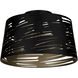 Akers Mill 1 Light 15.04 inch Black and Gold Flush Mount Ceiling Light