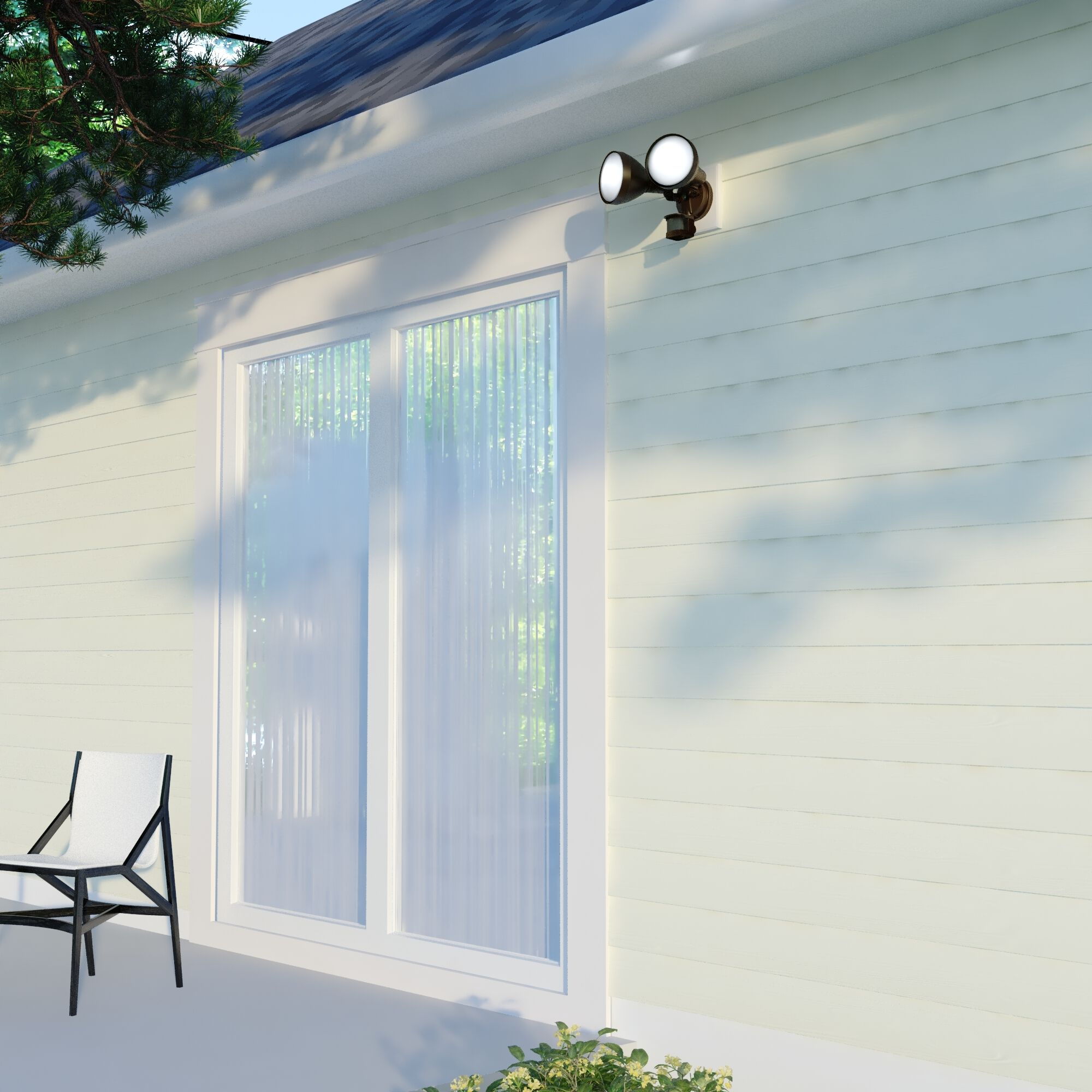 Outdoor Security LED 8.75 inch Bronze Outdoor Security