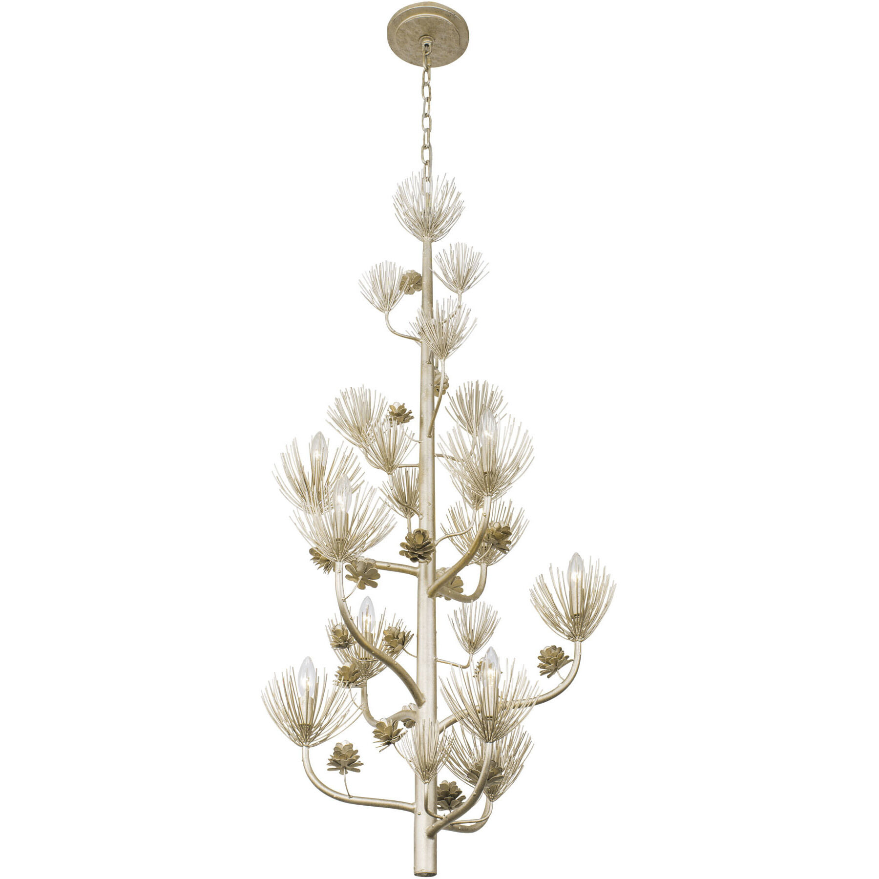 Pinion 9 Light 30 inch Zen Gold Foyer Pendant Ceiling Light
