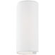 Textile Collection 1 Light 5.5 inch White ADA Wall Sconce Wall Light in 4" D x 5.5" W x 10" H, EVOLV