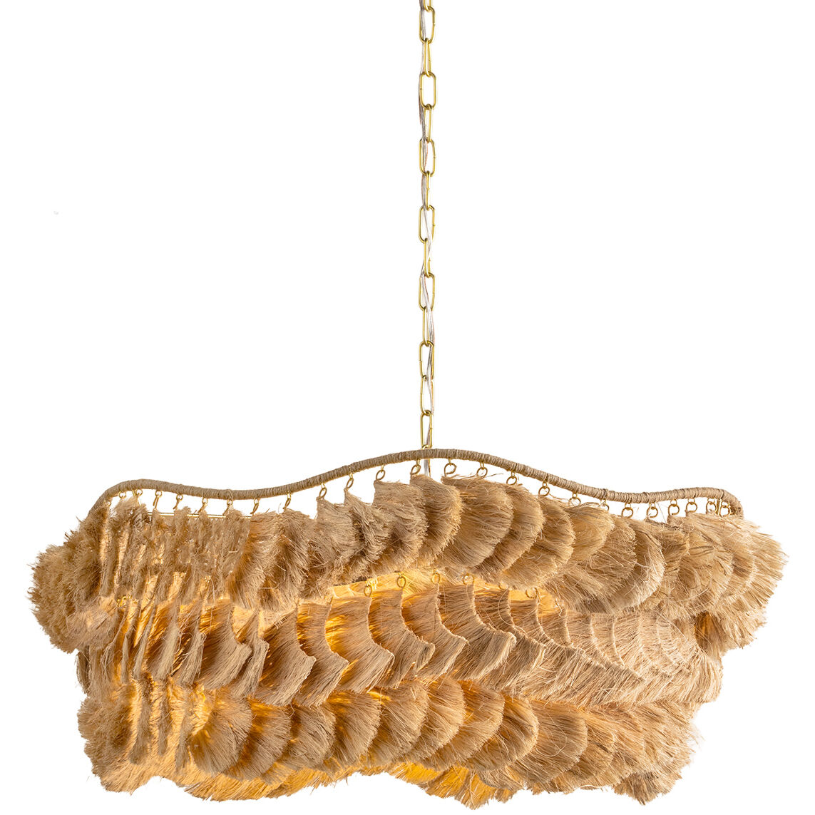 Daria 1 Light 32 inch Aged Brass Chandelier Ceiling Light