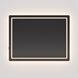 Compact 36 X 36 inch Black LED Lighted Mirror, Vanita by Oxygen