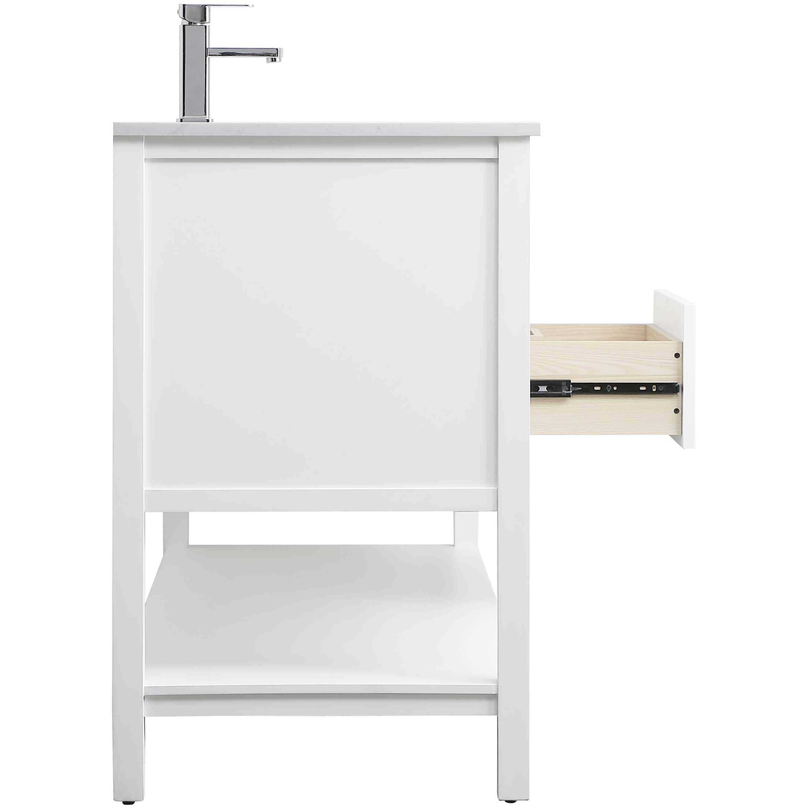 Heath 54 X 21.5 X 35 inch White Vanity Sink Set