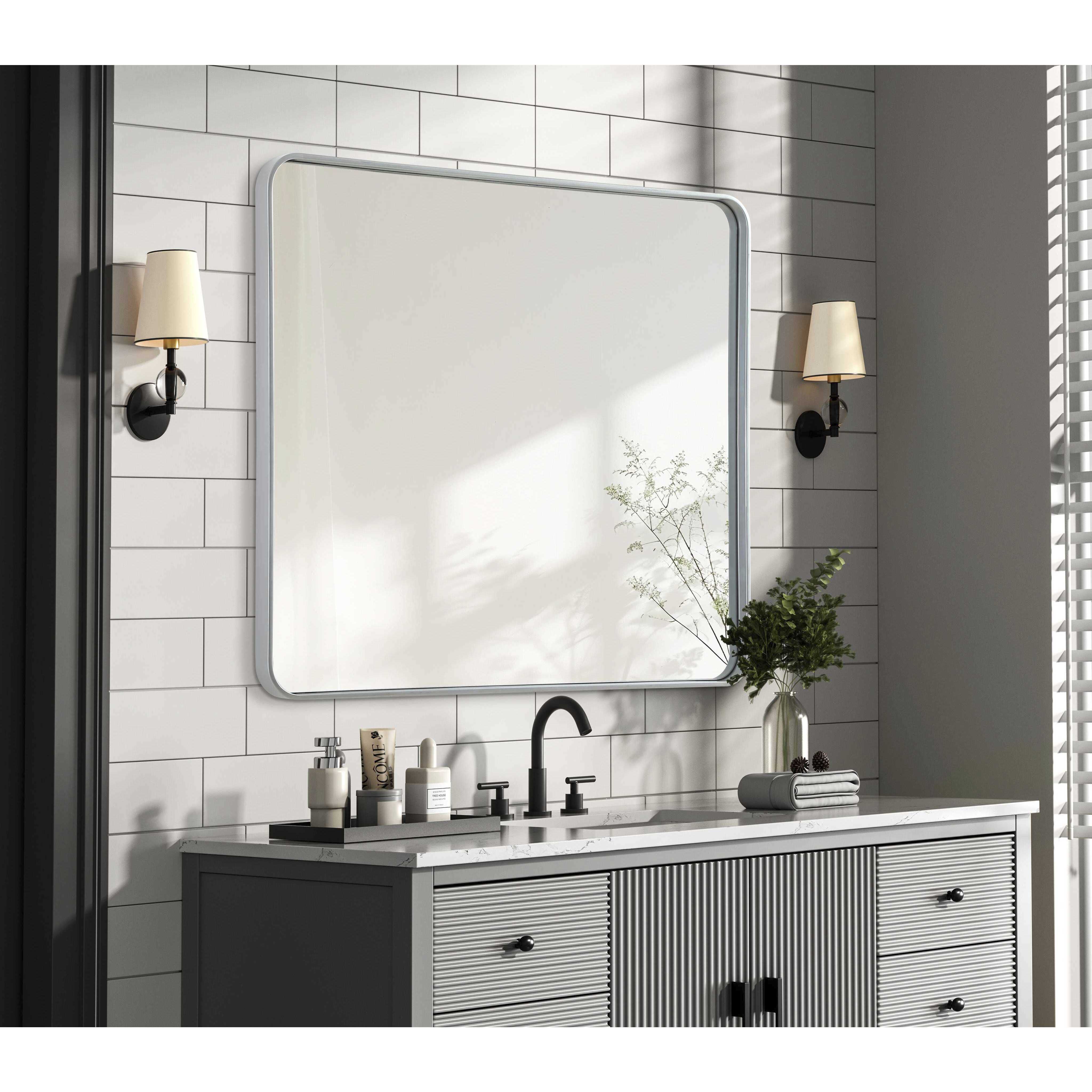 Remy 40 X 36 inch Silver Mirror