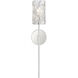 Forma de Crystal 1 Light 5 inch Polished Chrome Sconce Wall Light