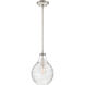 Genie 1 Light 9 inch Brushed Nickel Mini Pendant Ceiling Light