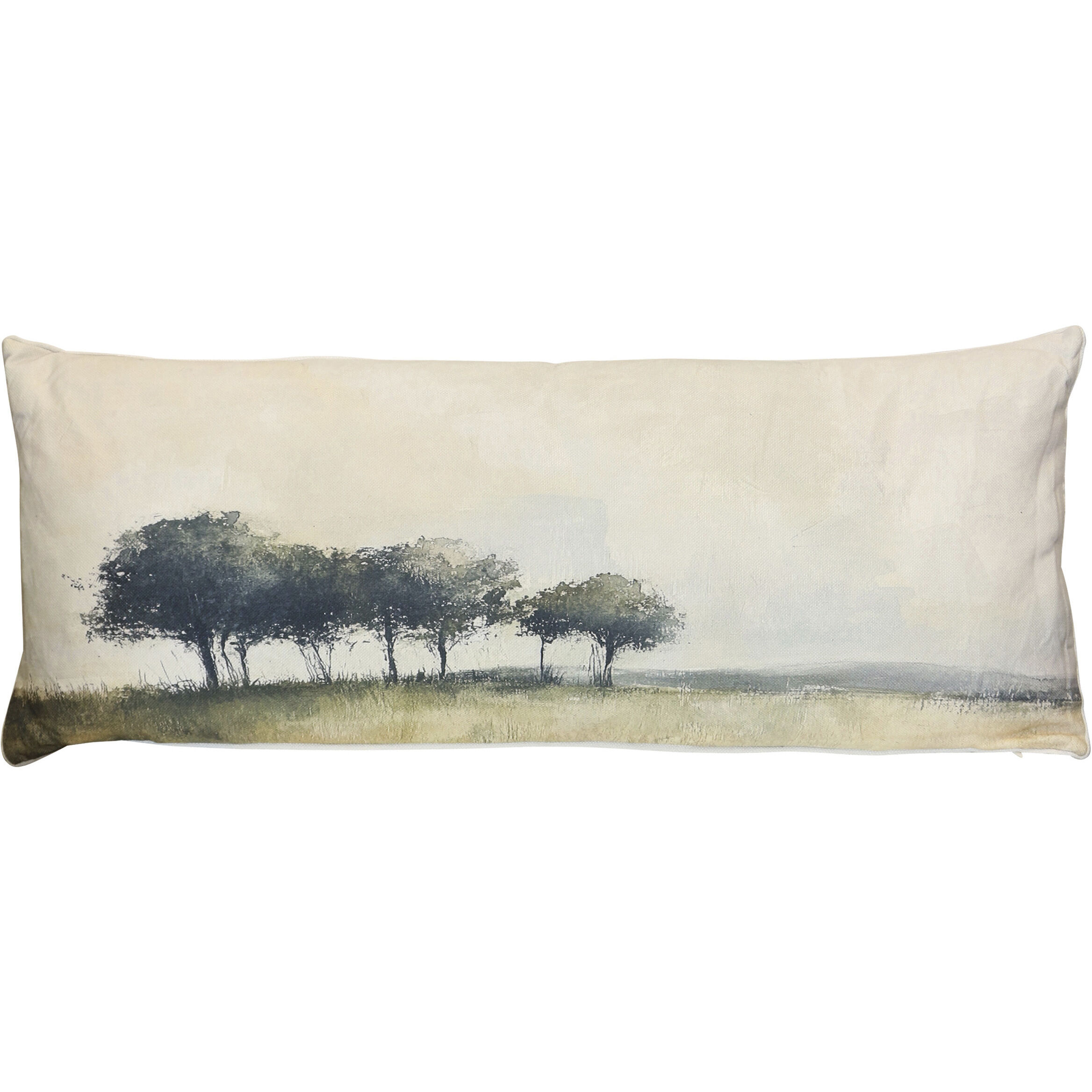 Quiet Meadow Tree Line Decorative Pillow