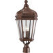 Harrison 3 Light 26 inch Vintage Rust Outdoor Post Mount Lantern, Great Outdoors
