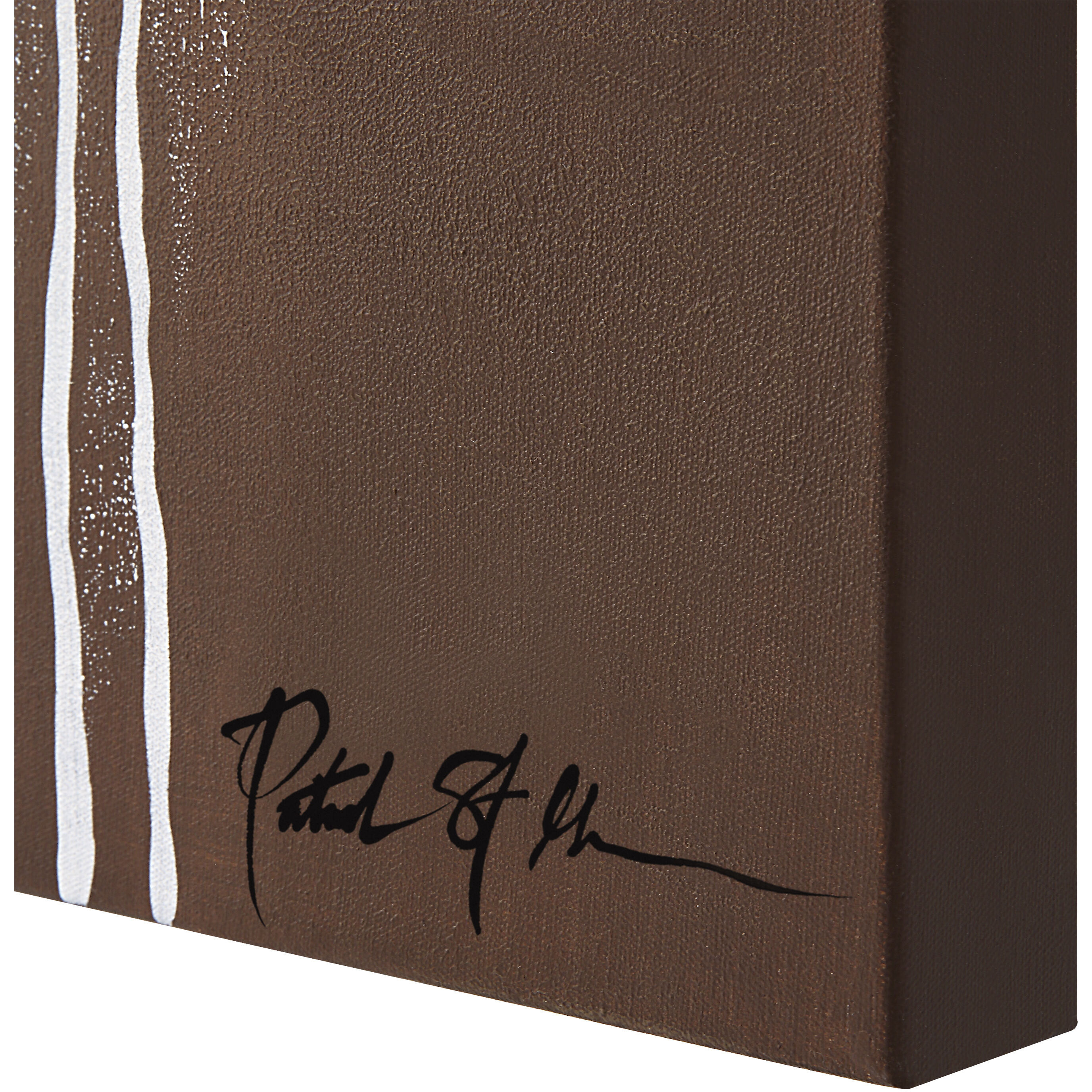 Fallbrook White/Brown Canvas Art