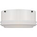 Ellen DeGeneres Lente 2 Light 13.38 inch Milk Glass Flush Mount Ceiling Light