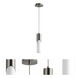 Ellipse LED 3 inch Satin Nickel Pendant Ceiling Light