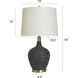 Cameron 30 inch 100.00 watt Black and Brown and Brass Table Lamp Portable Light