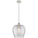 Ballston Norfolk 1 Light 12 inch White and Polished Chrome Mini Pendant Ceiling Light in Clear Glass
