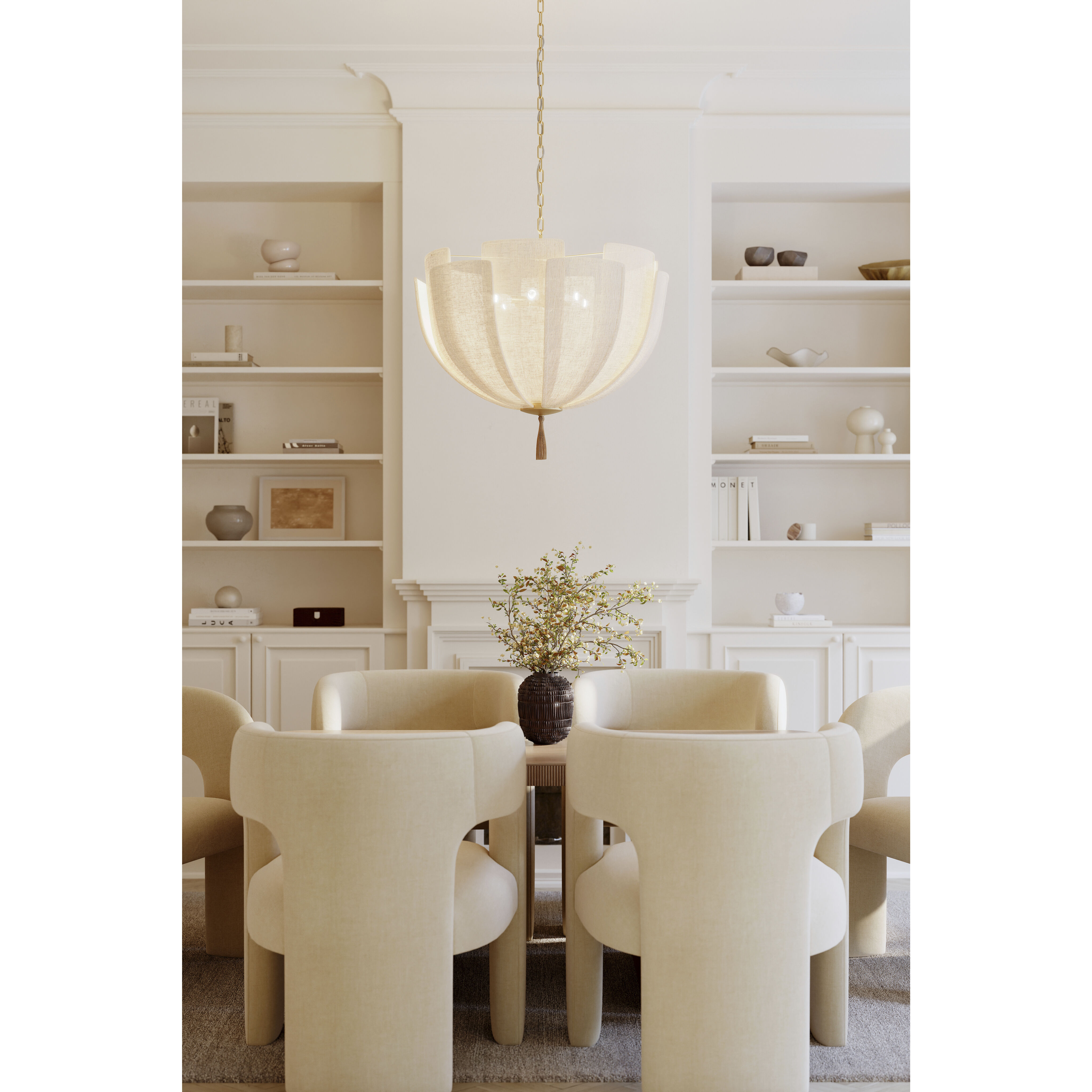 Celestine 3 Light 30 inch Legacy Brass Pendant Ceiling Light