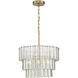 Museo 12 Light 29.5 inch Satin Brass Pendant Ceiling Light