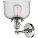 Franklin Restoration Large Bell LED 8 inch Polished Nickel Sconce Wall Light, Franklin Restoration