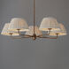 Dunbridge 5 Light 42 inch Weathered Brass Chandelier Ceiling Light