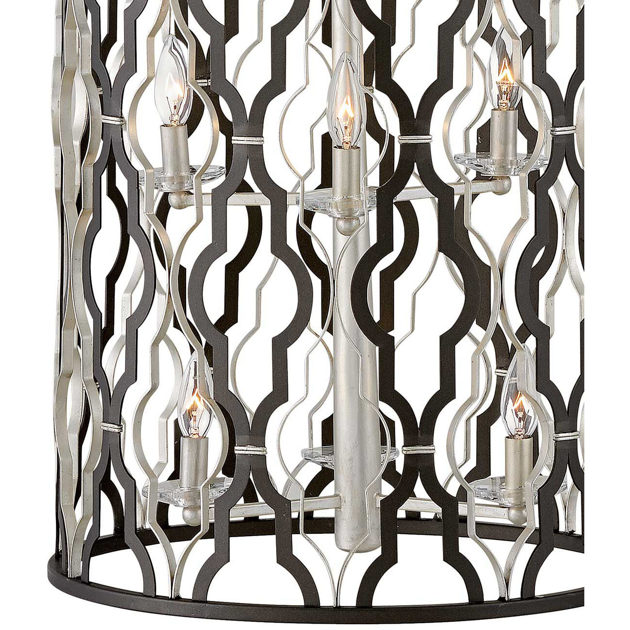 Portico 9 Light 19 inch Glacial with Metallic Matte Bronze Indoor Chandelier Ceiling Light