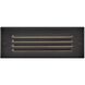 Sparta Dash Louvered 120v 6.00 watt Stainless Steel Black Step Light