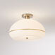 Morelli 1 Light 17 inch Weathered Brass Flush Mount Ceiling Light