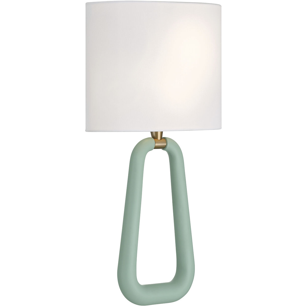 Jori Bath Wall Light in Aged Brass and Green