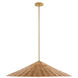 Bohemian 1 Light 35 inch Natural Brass Pendant Ceiling Light