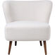 Margot White Occasional Chair, Accent Chair