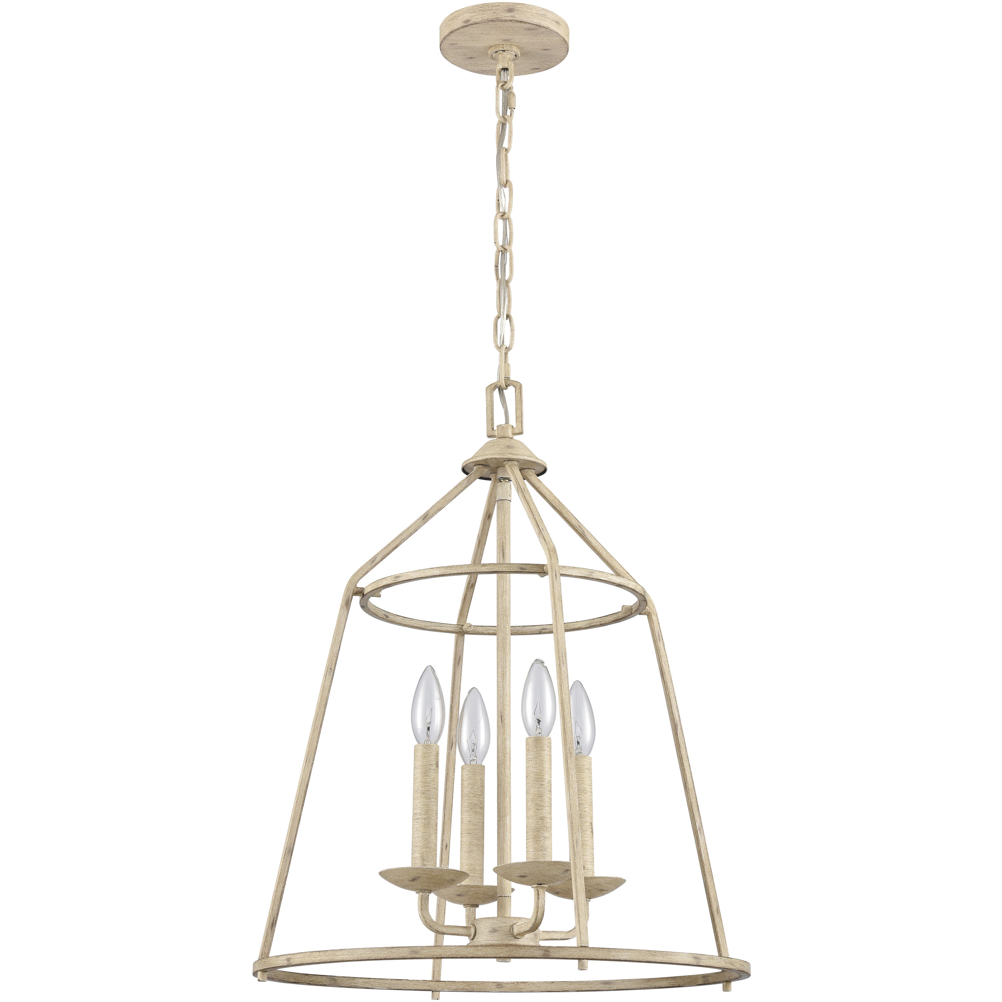 Ellisville 4 Light 17.25 inch Antique Cream Chandelier Ceiling Light