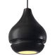 Radiance Collection 1 Light 8 inch Dark Bronze and Carbon Matte Black and Black Pendant Ceiling Light