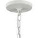 Abaca 1 Light 12 inch Textured White Pendant Ceiling Light