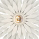 Broche 1 Light 11 inch Matte White Flush Ceiling Light