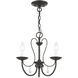 Mirabella 3 Light 15 inch English Bronze Chandelier Ceiling Light