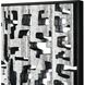Mapped Silver with Black and Mirror Dimensional Wall Art