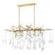 Anita 10 Light 26 inch Gold Leaf Down Chandelier Ceiling Light