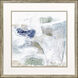 Pebble Coast White and Blue and Green and Beige Framed Art