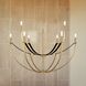 Sussex 9 Light 40.25 inch Champagne Gold and Black Chandelier Ceiling Light
