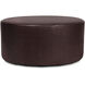 Universal 18 inch Avanti Black Round Ottoman with Slipcover