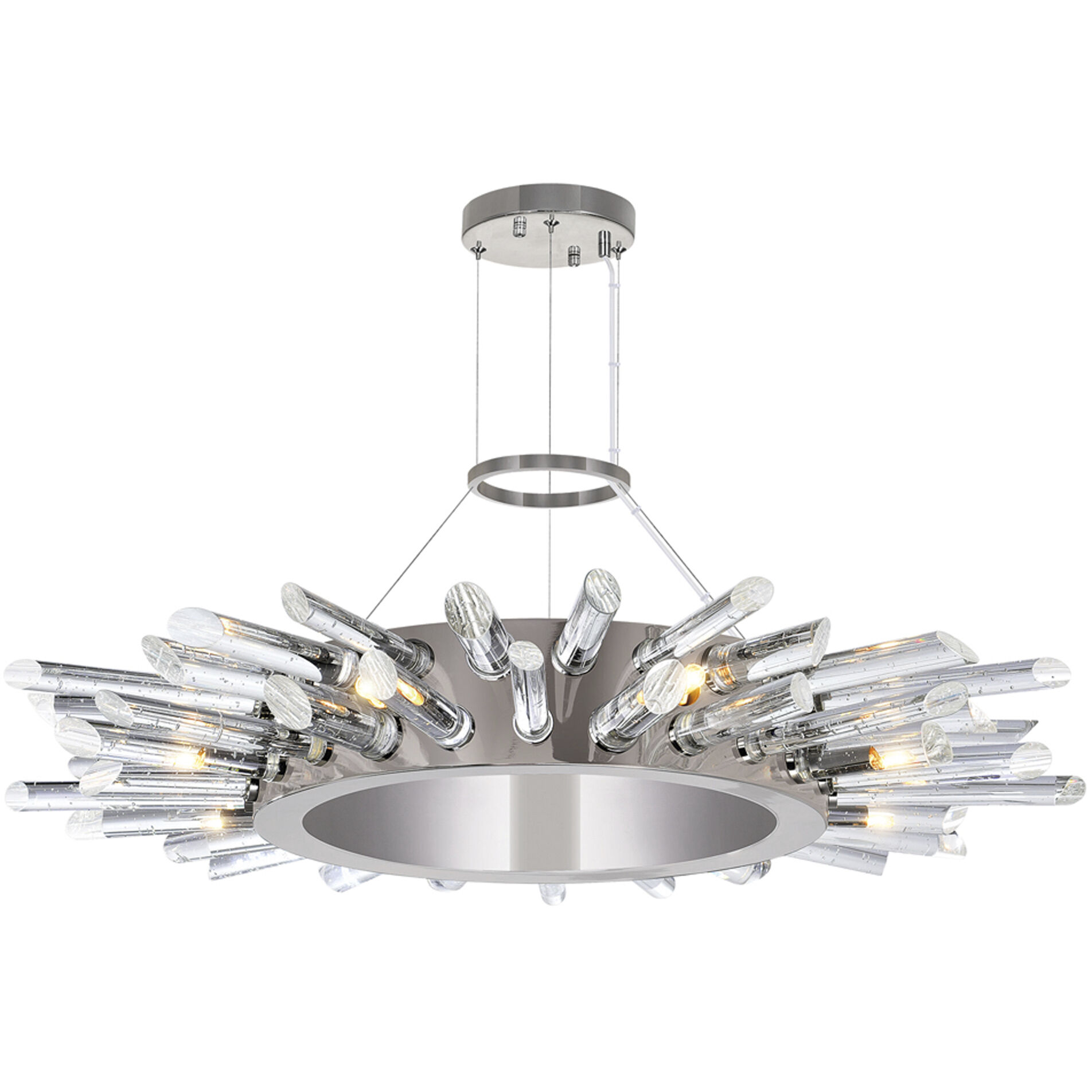 Thorns 8 Light 25 inch Polished Nickel Chandelier Ceiling Light