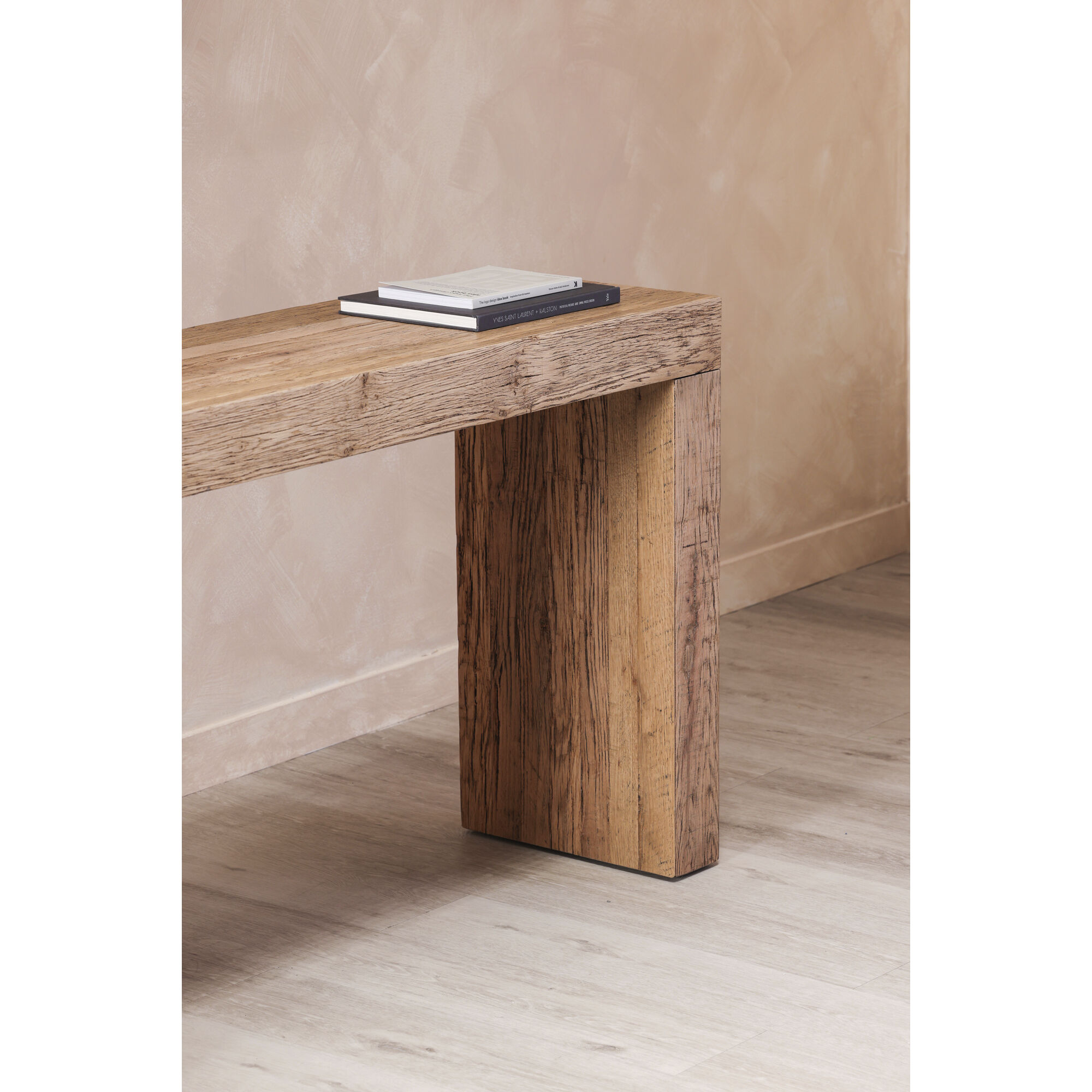 Evander 55 X 15 inch Aged Oak Console Table