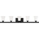Ridgedale 5 Light 43 inch Black Bath Vanity Wall Light