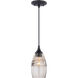 Milano LED 4.75 inch Oil Rubbed Bronze Mini Pendant Ceiling Light