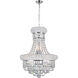 Empire 6 Light 14 inch Chrome Chandelier Ceiling Light