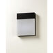 Eyebrow LED 8 inch Black Outdoor Wall Mount