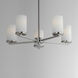 Lateral 5 Light 24 inch Satin Nickel Chandelier Ceiling Light