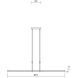 Tik-Tak LED 47.5 inch Polished Chrome Pendant Ceiling Light